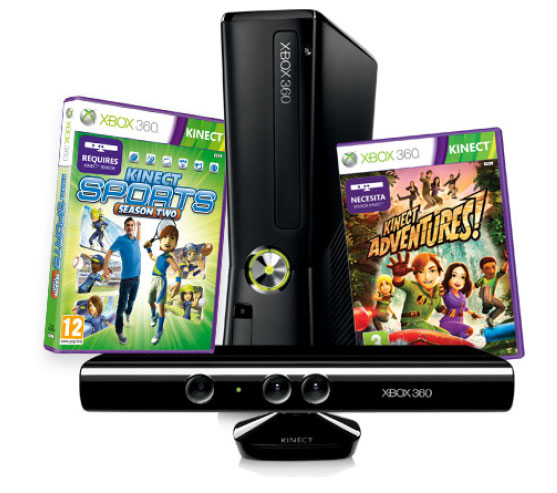 Consola Xbox 360 4 Gb Kinect Kinect Sports 2 Kinect Adventur